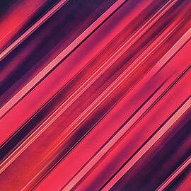 Modern Red Black Stripe Abstract Stream Lines Texture Design  by Philipp Rietz