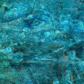 Modern Turquoise Art - Deep Mystery - Sharon Cummings by Sharon Cummings