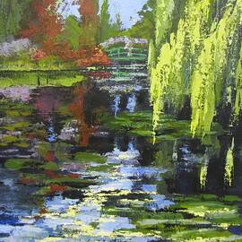 Monets garden Painting Palette Knife