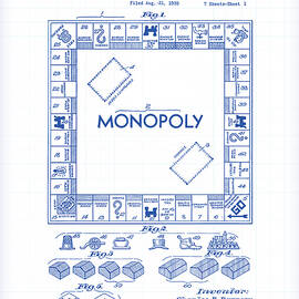 Monopoly Patent Drawing by Gary Grayson