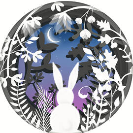 Moonlight Bunny Star Gazer by Little Bunny Sunshine