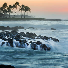 Morning light at Kakaki'ula Point, Kauai, Hawaii by Bruce Beck
