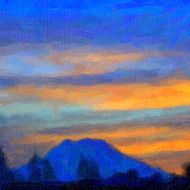 Mt. Rainier at Sunrise by Larry Keahey