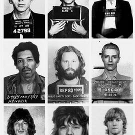 Musical Mug Shots Three Legends Very Large Original Photo 9 by Tony Rubino