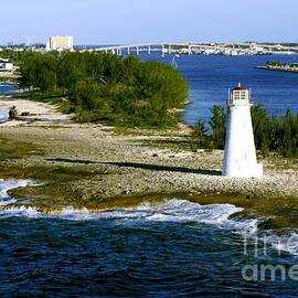 Nassau Bahamas Lighthouse coastline Paradise Island by Charlene Cox