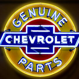 Neon Genuine Chevrolet Parts Sign by Mike McGlothlen