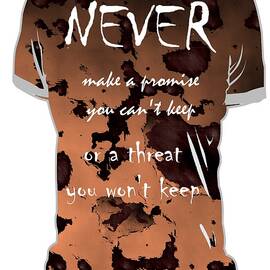 Never - T-shirt Wisdom by Jacquie King