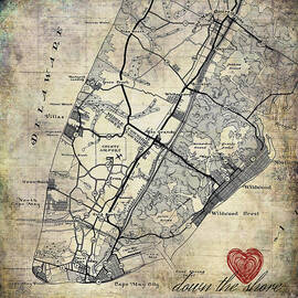 New Jersey Map by Brandi Fitzgerald