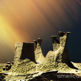 Ah-shi-sle-pah Rock Formation New Mexico  by Bob Christopher