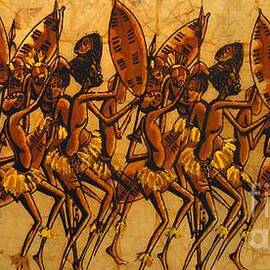 Ngoni warriors by Mussa Chiwaula