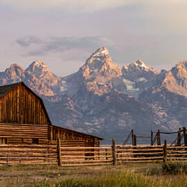 Orange Sunrise at Moulton Barn by Matt Hammerstein