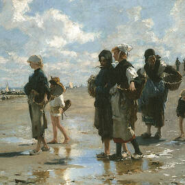 Oyster Gatherers at Cancale by John Singer sargent