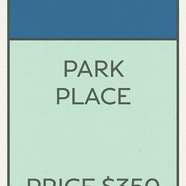 Park Place Vintage Monopoly Board Game Theme Card by Design Turnpike