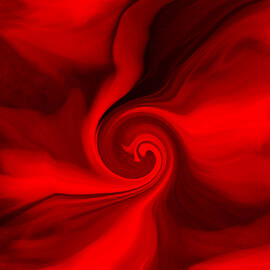 Passion for Red Petals by Abstract Angel Artist Stephen K