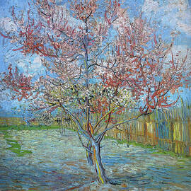 Peach Tree in Bloom in memory of Mauve, 1888 by Vincent Van Gogh