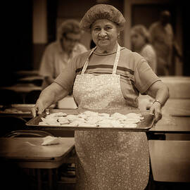 Pierogie Lady, St. Casimir's Church in Newark NJ by Yuri Lev