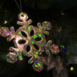 Precious Opal Snowflake Color Play