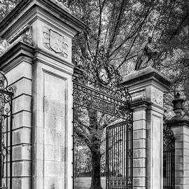 Princeton University Main Entrance Gate BW