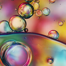 Rainbow Bubble Drops by Sharon Johnstone