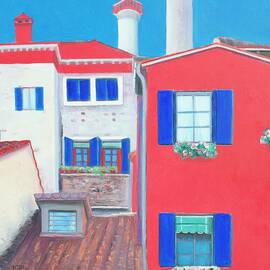 Red House, Burano, Venice by Jan Matson