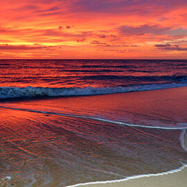 Red Sky in Morning by Dianne Cowen Cape Cod Photography