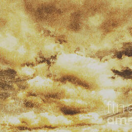 Retro grunge cloudy sky background by Jorgo Photography