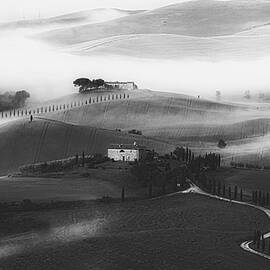 rolling fog over the hills of tuscany by Mountain Dreams