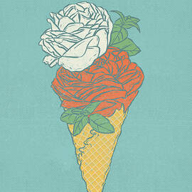 Rose ice cream by Evgenia Chuvardina