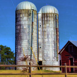 Rural Life Silos by Roberta Byram