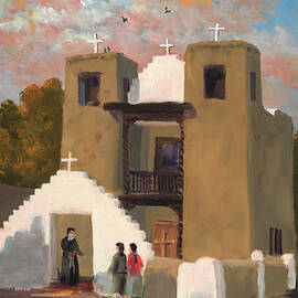 San Geronimo de Taos Spanish Mission by Ken Pieper
