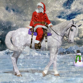 Santa Rides to Town by Betsy Knapp