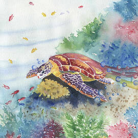 Sea Turtle and Friends by Melly Terpening