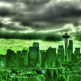 Seattle - The Emerald City Panorama by David Patterson