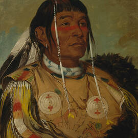 Sha-co-pay, The Six, Chief of the Plains Ojibwa, from 1832 by George Catlin