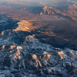 Slow Sunrise Over the High Desert - Mojave With a Dusting of Snow by Georgia Mizuleva