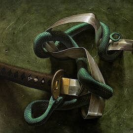 Snake and sword by Konstantin Korobov