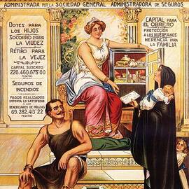 Sociedad de Prevision - Spanish - Vintage Advertising Poster