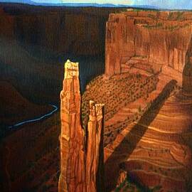 Spider Rock Canyon de Chelly by Jerry Bokowski