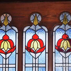 Stained Glass In Triplicate by Marcus Dagan