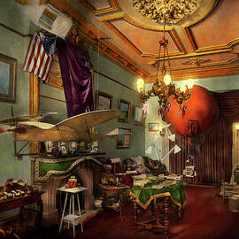 Steampunk - Hall of wonderment 1908 by Mike Savad