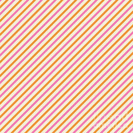 Stripes Diagonal Orange Pink Peach Simple Modern by Beverly Claire Kaiya