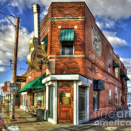 Memphis TN Sun Studio Rock N Roll Birthing Place Architectural Art by Reid Callaway