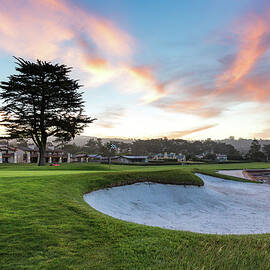 Sunrise at Pebble Beach Golf Course by Mike Centioli
