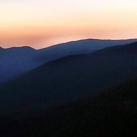 Sunset Mountain Layers by Kathy Barney