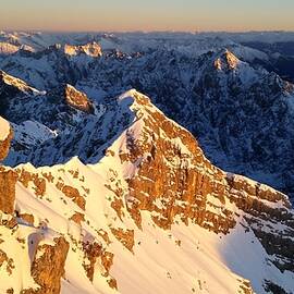 Sunset on the Zugspitze by Two Small Potatoes