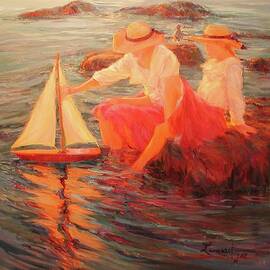 Sunset Sails by Diane Leonard