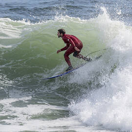 Surfer in Red by Bruce Frye