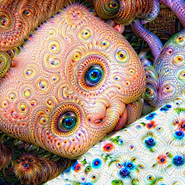 Surreal trippy deep dream doll by Matthias Hauser