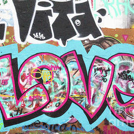 Sweet Love Graffiti Wall by Amy Sorvillo