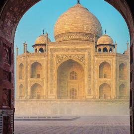 Taj Mahal though an Arch by Inge Johnsson